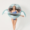 3D Buoyancy Ring For Swimming; Beach; Pool Party; Inflatable Shark Floating Ring For Adults