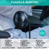 Car Cooling Fan Portable Car Cup Holder Fan Adjustable Gooseneck Fan with 3 Speeds for Car Van Truck SUV RV