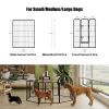 Dog Playpen, 40 Inch 8 Panels Puppy Playpen, Dog Exercise Pen for Large/Medium/Small Dogs, Foldable Dog Pen with Doors for RV, Camping, Yard