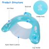 2Pcs Inflatable Float Pool Chair 286lbs Load Water Lounger Floating Mattress with Cup Holder Arm Rest Outdoor Pool Party Beach
