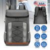 Cooler Backpack 36 Can Leakproof Insulated Cooler Backpack with 25L/6.6Gal for Picnic Camping Beach Hiking Fishing Travel