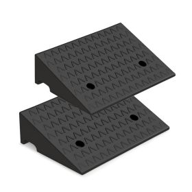 Driveway Ramps with Stable Grid Structure for Cars & RV (Color: Black, Type: Auto Supplies)