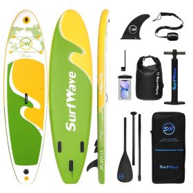 Inflatable Stand Up Paddle Board 11'x34"x6" With Accessories (Color: AS PIC)