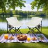 2PCS Outdoor Camping Chairs Folding/Portable, Carry Bag