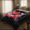 Heavy Plush Soft King Size Blankets, Mink Velvet Fleece Blanket - Printed Raschel Bed Blanket, Thick Raschel Printed Mink Blanket For Bed, Home
