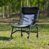 Camping Lounge Chair, Portable Folding Reclining Camping Chair with Adjustable backrest for Indoor and Outdoor Camping Beach Hiking Fishing