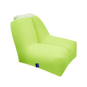 Inflatable Lounger Air Sofa Chair Couch w/ Portable Organizing Bag Waterproof Anti-Leaking for Backyard Lakeside Beach Traveling Camping Picnics (Option: InflatableAirSeatMediumGreen)