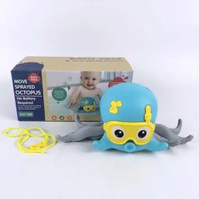 Bathing Bathtub Water Spring Floating Octopus Beach Toy (Color: Blue)